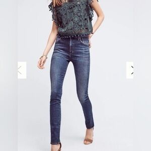 Citizens of Humanity Carlie High Rise Skinny Stretch  Dark Wash Blue Jeans 30